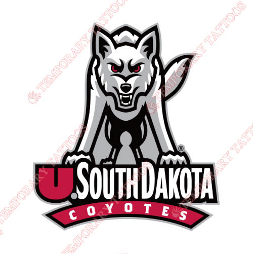 South Dakota Coyotes Customize Temporary Tattoos Stickers NO.6219